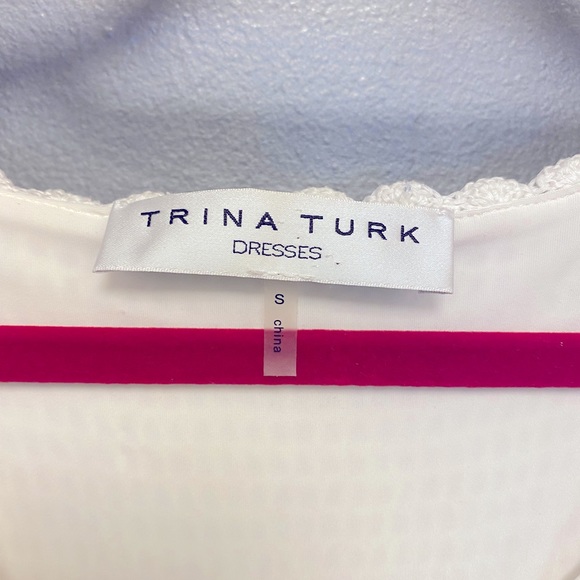 Trina Turk White Crochet Scalloped Summer Dress - Picture 4 of 11